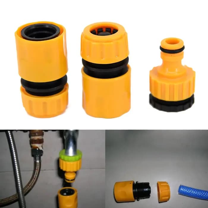3 pièces 1/2 tuyau raccord ensemble jardin 4 branches tuyau d'eau connecteur rapide adaptateur nouve