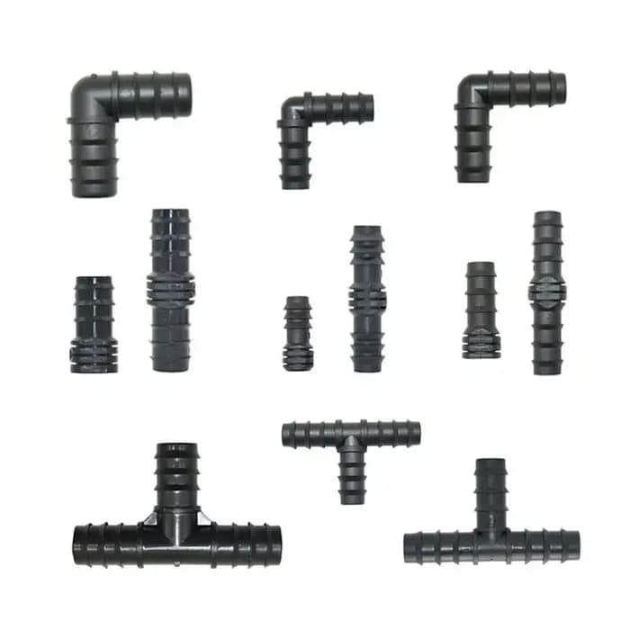 Joendoc4-Connecteur de tuyau d'irrigation goutte à goutte en PE, 16mm, 20mm, 25mm, coude en T, répar