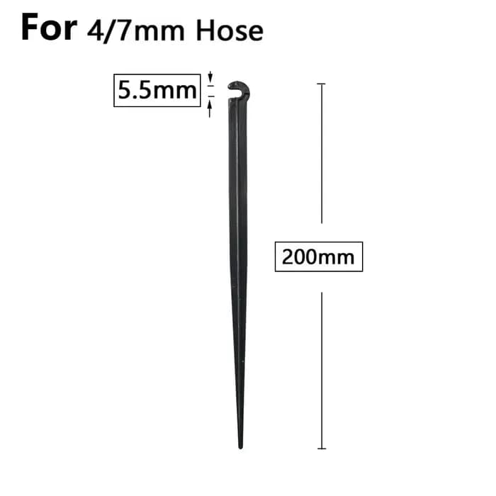 Jardin 1/4 "3/8" 16mm 20mm tuyau 11cm 20cm "C" forme fixe tiges support support 3/5 4/7mm tuyau d'ir