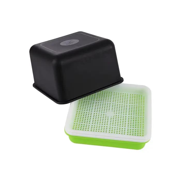 Boîte de plantation de germes hydroponiques, 4 pièces, plantes à ail respirantes, cacahuètes, Pot de