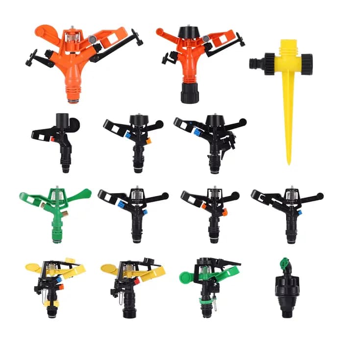 Arroseur rotatif automatique à 360 degrés, 1/2 "3/4", arroseur à percussion pour pelouse, Irrigation