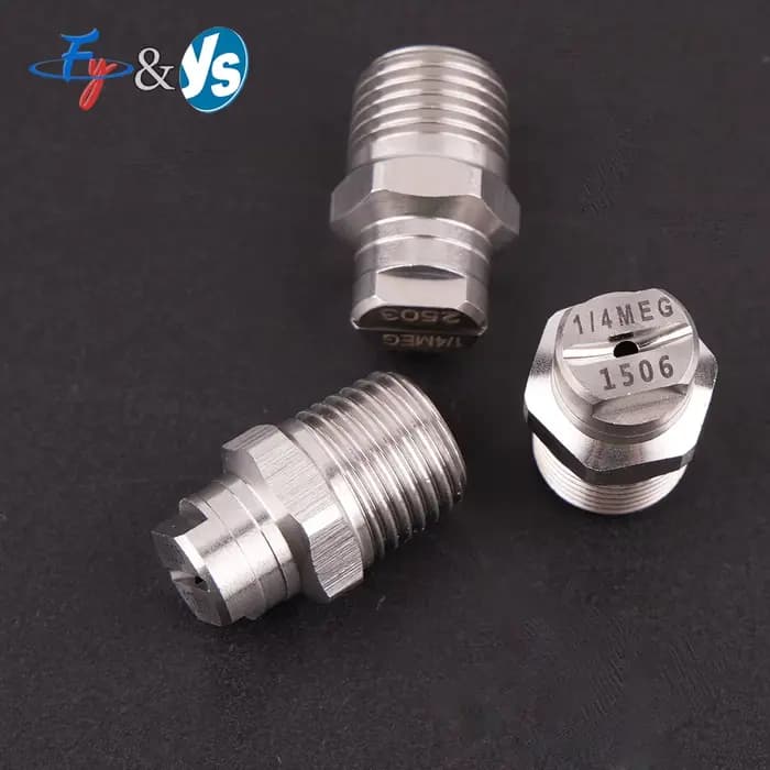 1/4 ''15/25 degrés MEG buse de ventilateur plat haute pression, nouvelle buse de Jet plat pour le la