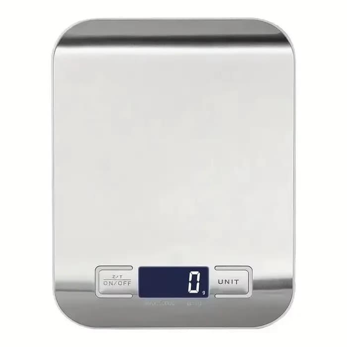 Balance de cuisine numérique électronique affichage LED 10kg 5kg/1g balances à panneaux en acier ino