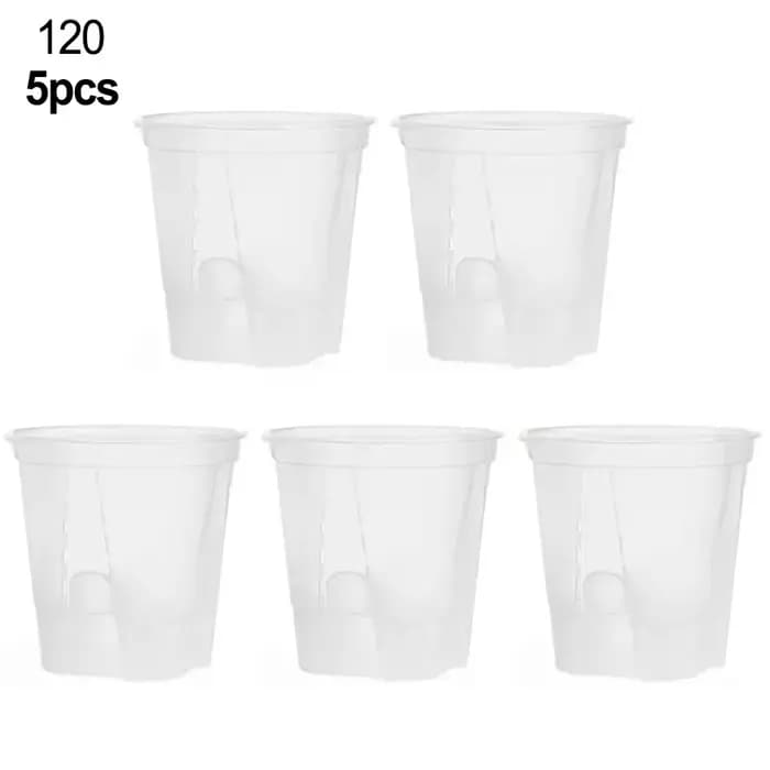 Pots de pépinière en plastique Transparent avec soucoupe, outil Transparent avec trou de Drainage, P