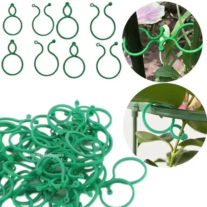 Clips pour plantes de jardin, 50/100 pièces, pour la culture de légumes, Support vertical pour plant