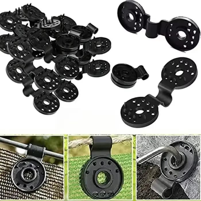Auvent extérieur ombre maille auvents ombre fournitures Camping jardin Parasol tissu maille Clip mai