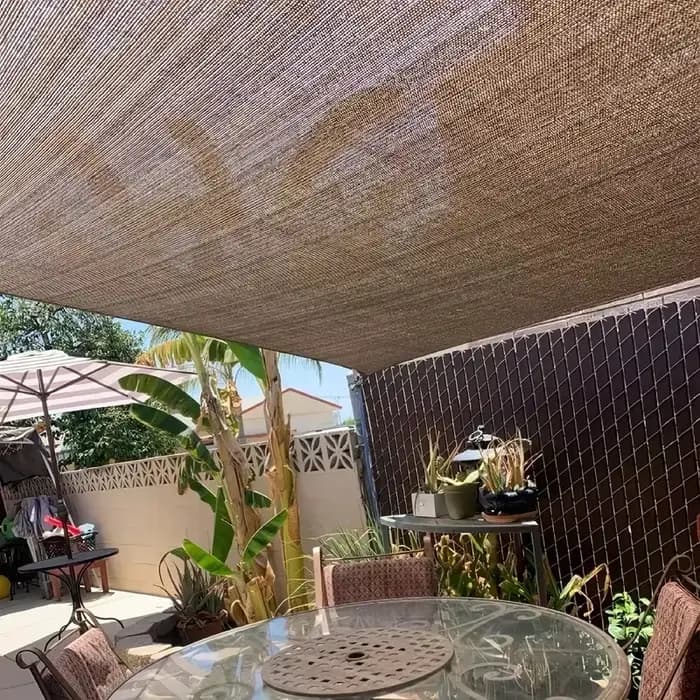 Tissu pare-soleil, clôture de balcon, fenêtre d'écran de confidentialité 85-90%, pare-soleil, pare-v