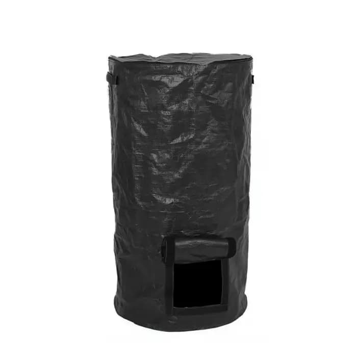 Poubelle de compostage de jardin noire, jardinage en plein air, avec couvercle, Solution de composta