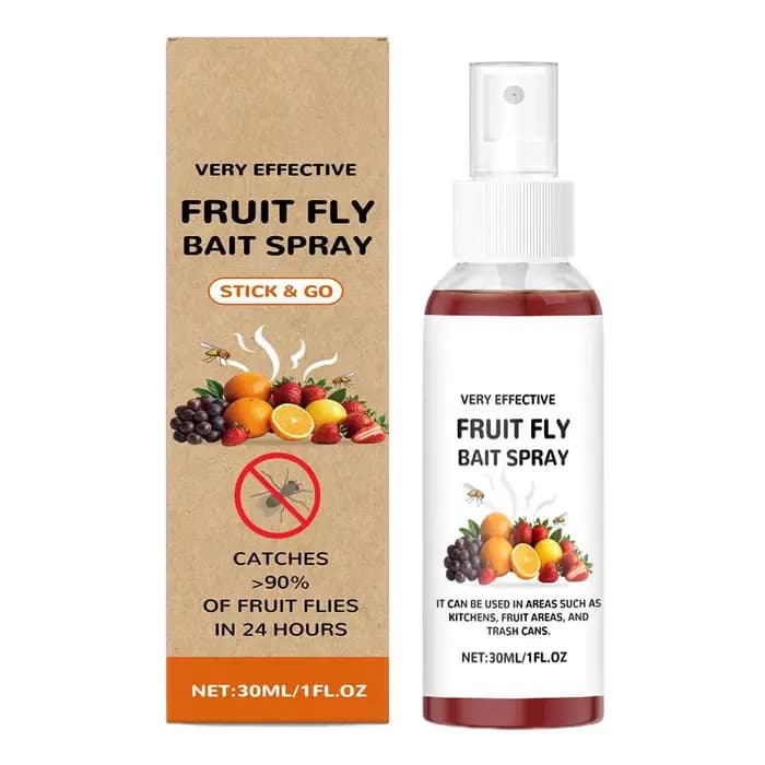 Spray pour mouches de fruits de cuisine, Solution naturelle pour moucherons, pièges attractifs longu