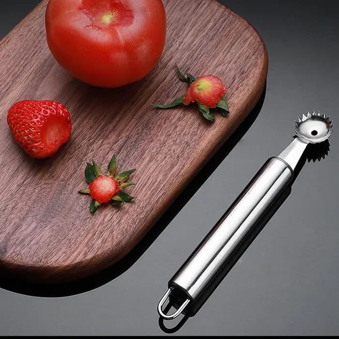 Outil portable en acier inoxydable pour retirer les tiges de tomates et de fraises, dénoyauteur de l