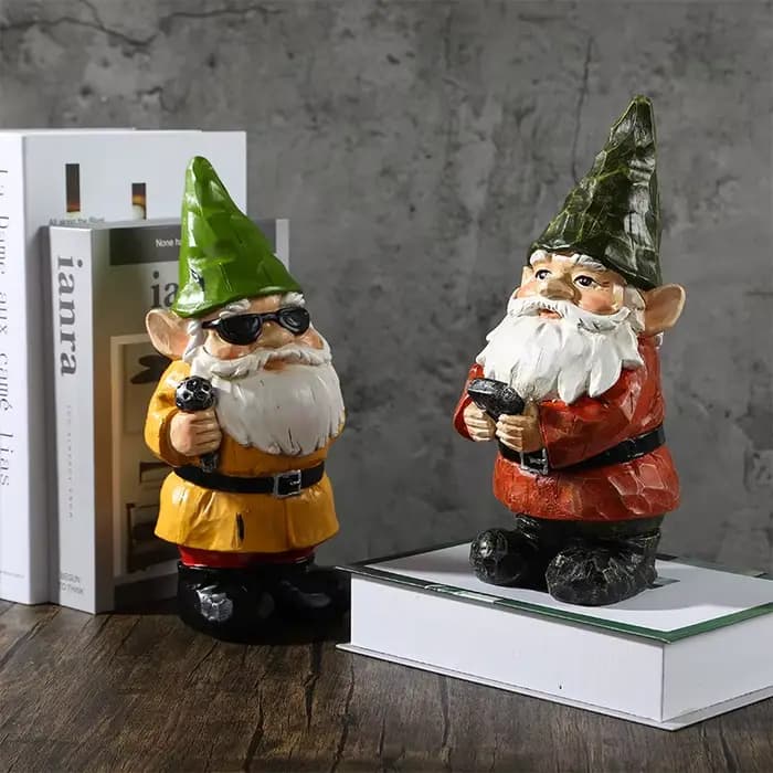 Statue de Gnome de jardin en résine, mignon, Zen, vilain, drôle, nains, magasin, ornements de pelous