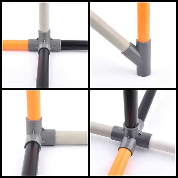 Raccords de connecteur de jardin en PVC gris 20/25/32/40/50mm droits 90 °   Adaptateur de tuyau d'ea