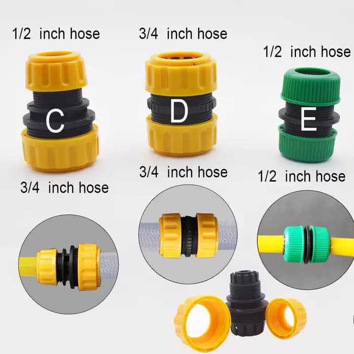 Accessoires de jardinage extérieur 3/4 voiture jardin PVC tuyau connecteur adaptateur connexion rapi