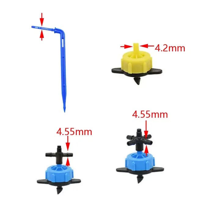 Système d'irrigation goutte 2/4/8 L/H, goutteur à débit constant, compte-gouttes avec séparateur d'e