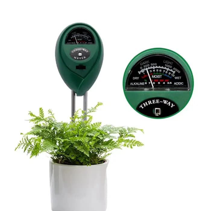 Testeur de pH du sol 3 en 1, testeur de pH de la lumière du soleil, capteur d'humidité du sol pour l