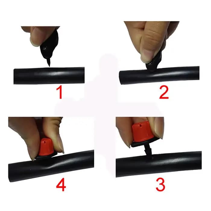 Perforateur pour raccords barbelés 1/4 ", utilisation dans le système de micro d'argile, mini poinço