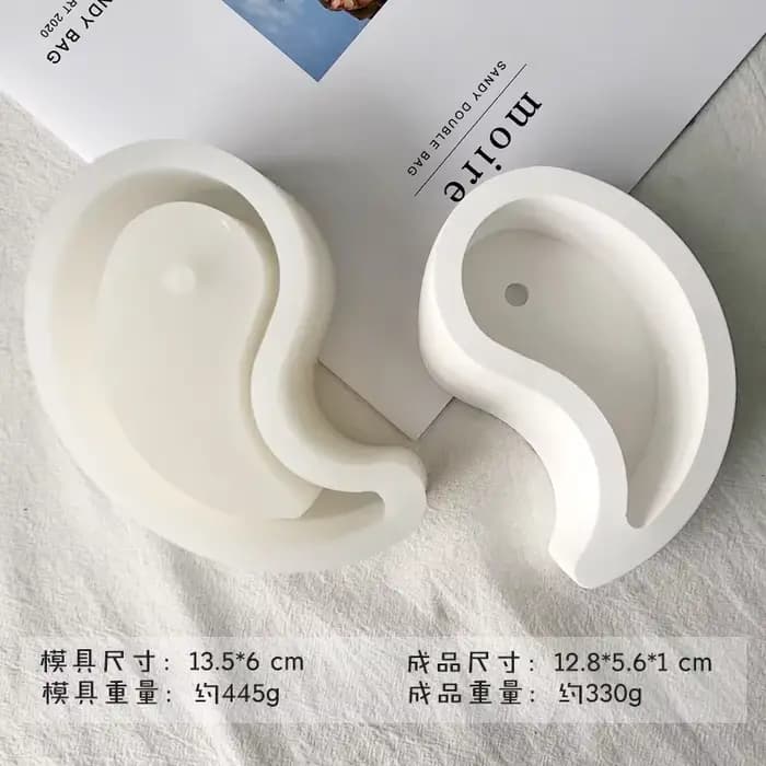 Moules à béton en silicone pour pot de fleur, vasque Tai, ciment, bricolage, exécutif, ci-après, cha