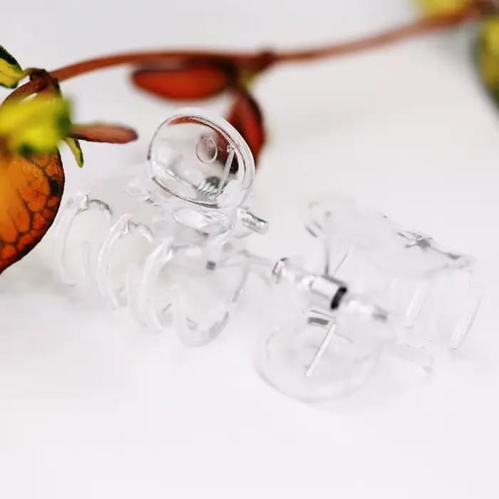 20-100 pièces Clips de plantes de jardin transparents en plastique transparent 6 griffes orchidée pi
