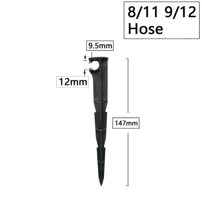 Jardin 1/4 "3/8" 16mm 20mm tuyau 11cm 20cm "C" forme fixe tiges support support 3/5 4/7mm tuyau d'ir