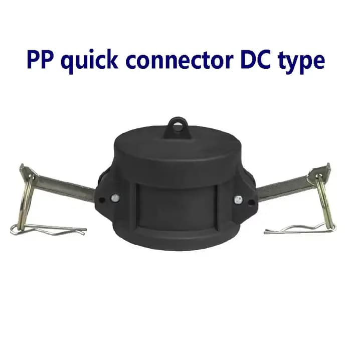 Raccord rapide PP type C-F, combinaison plastique résistante aux acides et aux alcalis, raccord flex