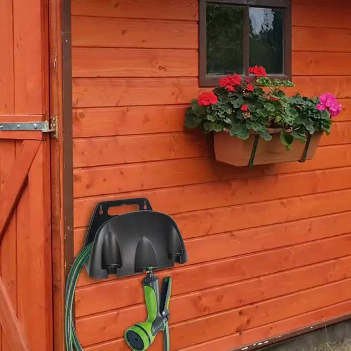 Support mural de tuyau d'eau durable, cintre en métal pour l'extérieur