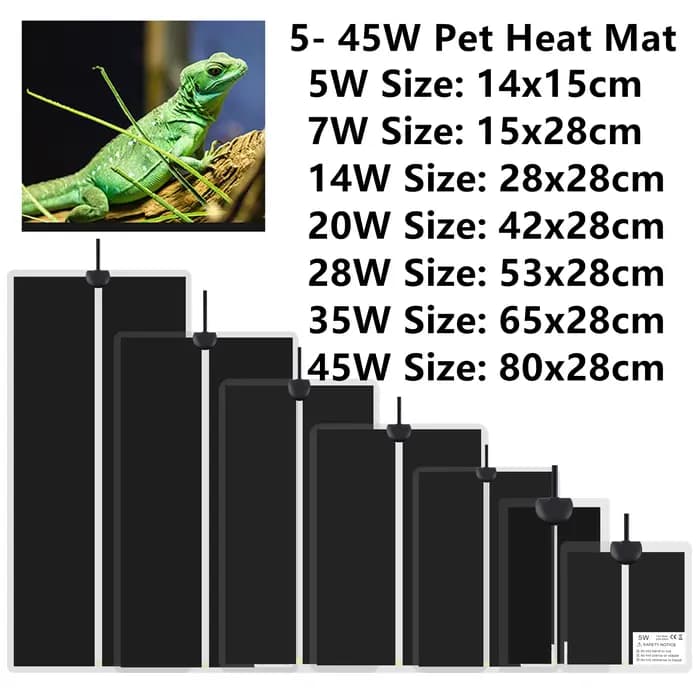 Coussin chauffant chaud pour plantes 5-45W, tapis chauffant étanche pour Reptile, avec contrôle de l