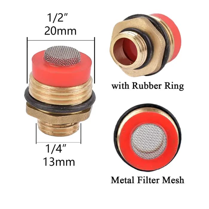 Buse de pulvérisateur de jardin en laiton avec trou de maille de filtre, arroseur d'eau d'irrigation