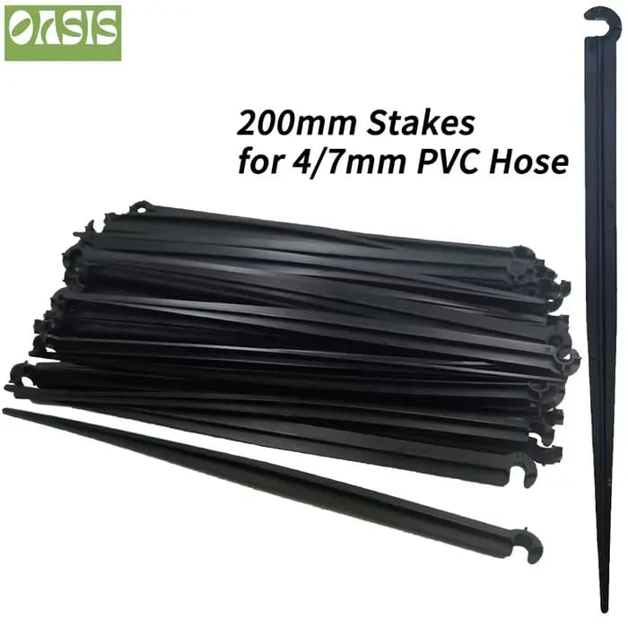 OASIS 50-1000 pièces jardin 1/4 "piquet fixe tiges Support 11cm 20cm pour l'irrigation goutte à gout