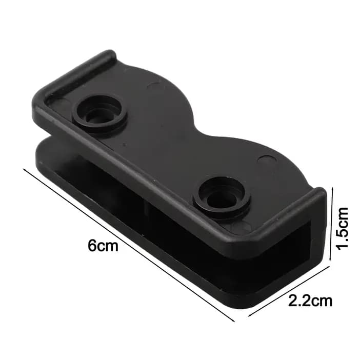 Connecteur de rechange rectangulaire en plastique noir, support de connexion pour auvent de jardin, 