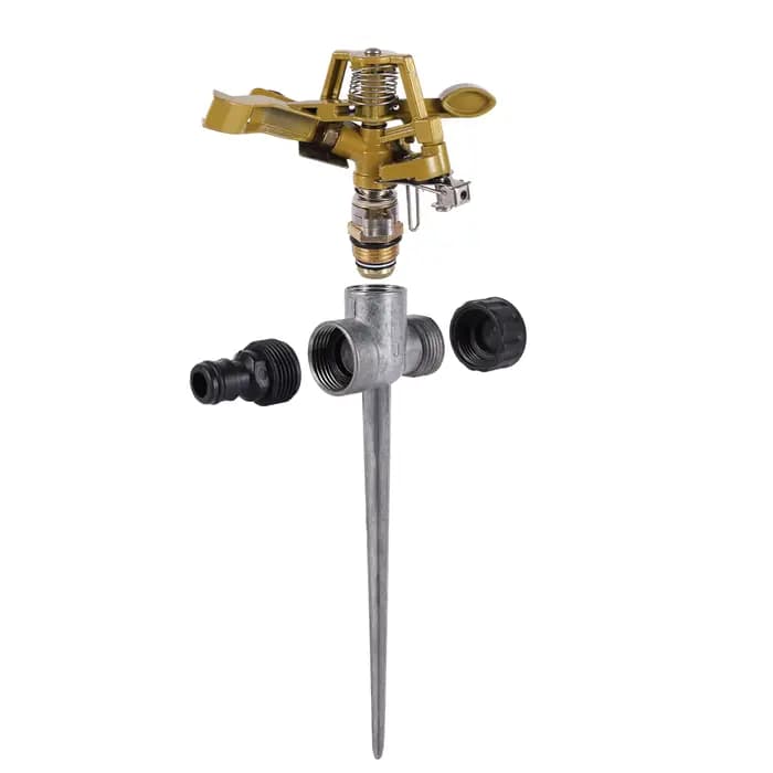 Arroseurs de jardin, rotation réglable à 360 degrés, Irrigation de pelouse, impulsion à pointes en m