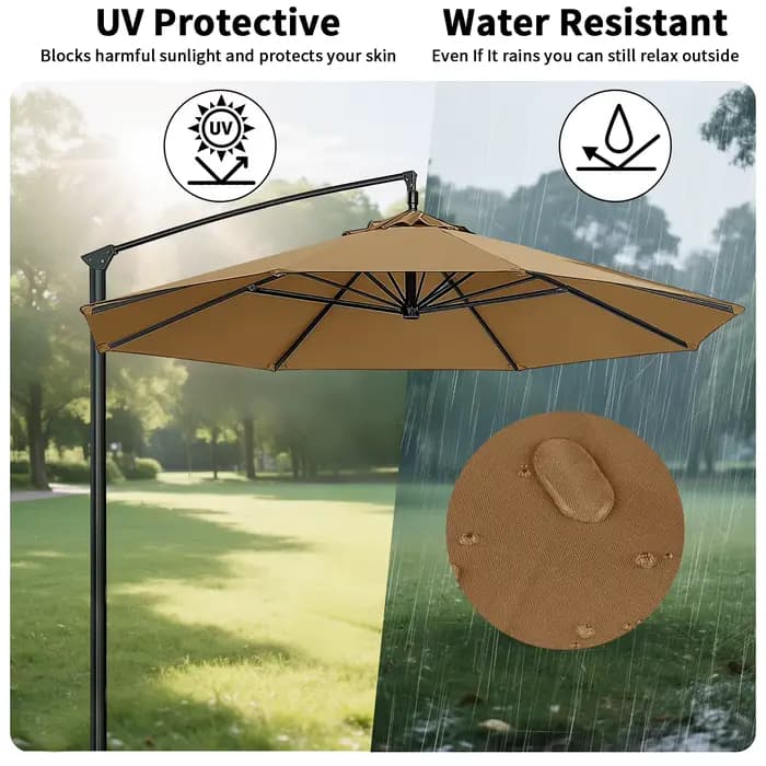 Parasol remplaçable en tissu supérieur pour jardin, Patio extérieur, couverture de parapluie, auvent