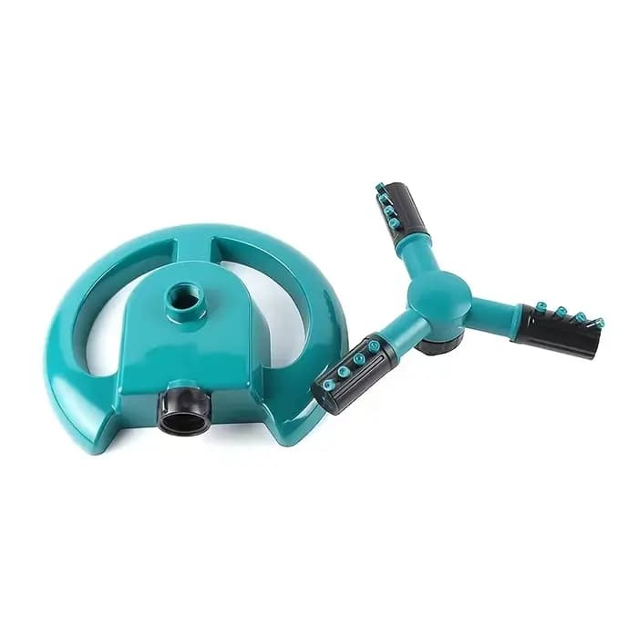 Arroseur de jardin portable à 3 bras, arroseur automatique pour pelouse extérieure