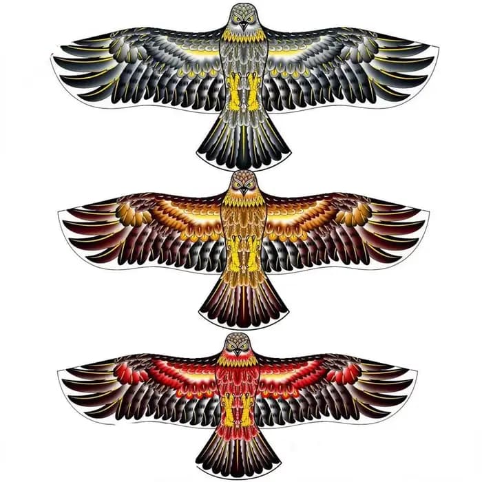 Anti oiseau volant faucon cerf-volant répulsif d'oiseaux grands cerfs-volants aigle épouvantail leur