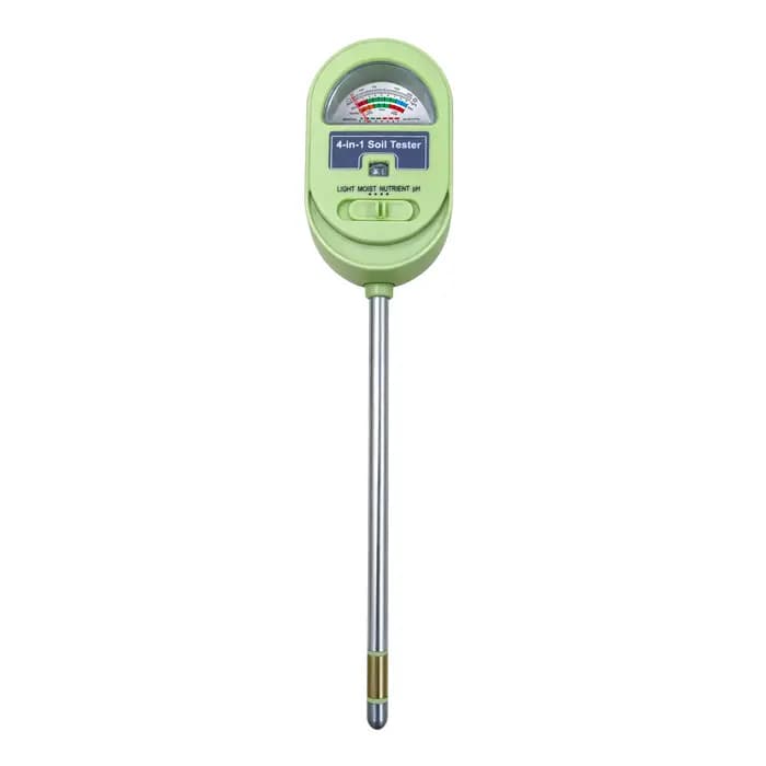 Testeur d'humidité du sol, testeur de pH du sol 4-en-1, testeur de sol pour humidité, lumière, nutri