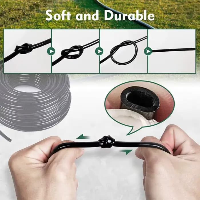 Tuyau d'irrigation goutte à goutte noir de 5m, parfait pour le système d'irrigation de jardin de bri