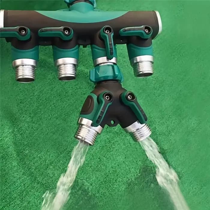 Séparateur de connecteur de tuyau 3/4 ", 4 voies, 2 voies, séparateur d'eau de jardin, adaptateur de
