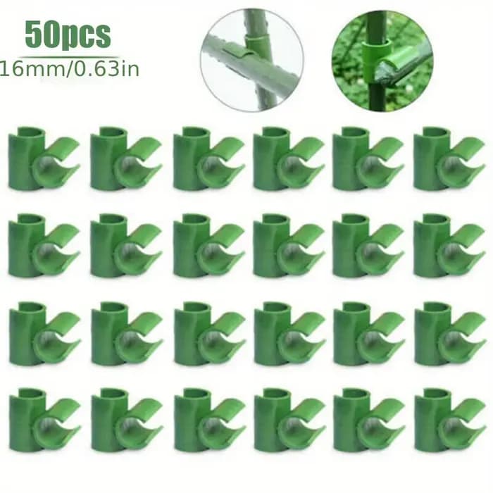 Support de connecteur en treillis, 50 pièces, clips croisés pour cadre de jardin, 8mm/11mm/16mm/20mm