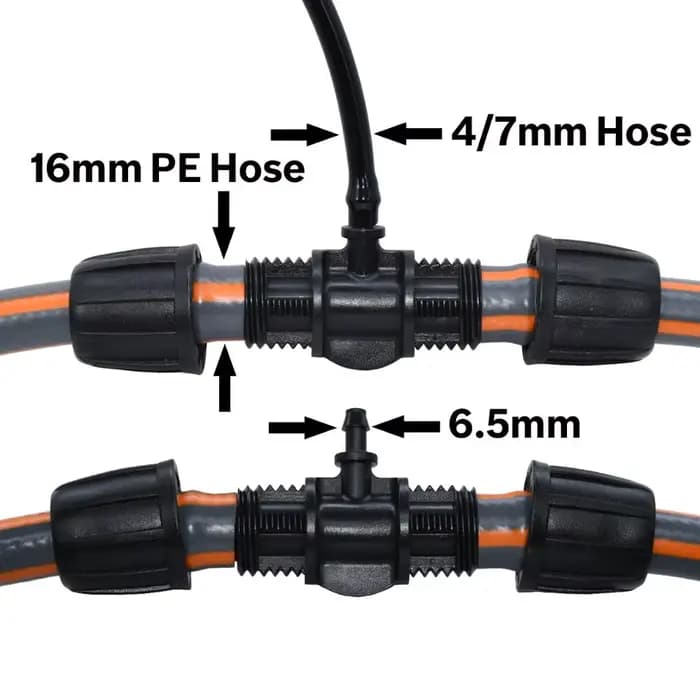 KESLA-Connecteur de tuyau en T avec verrouillage fileté, adaptateur d'eau d'irrigation de jardin ver