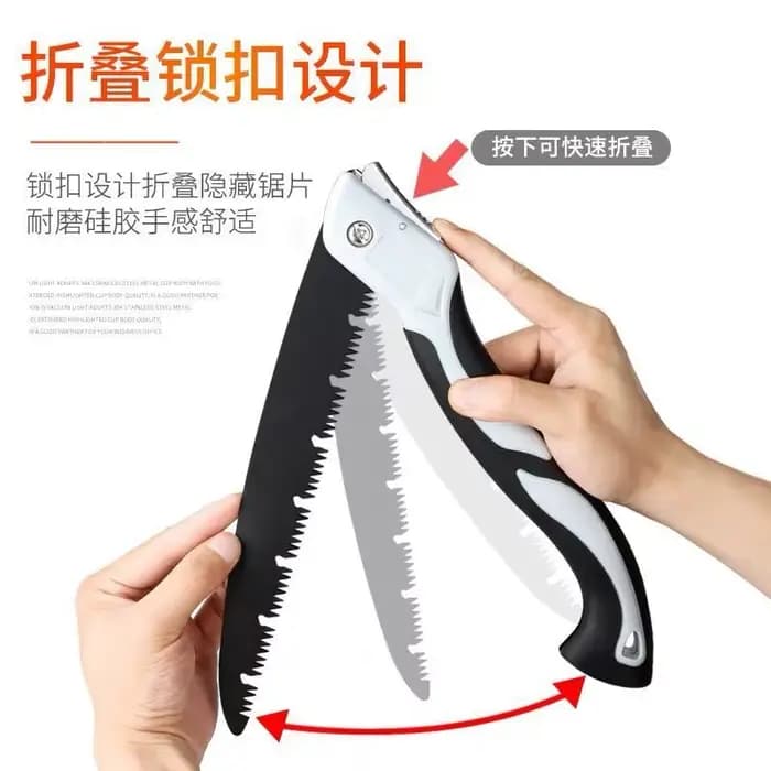 Scie pliante domestique japonaise en acier au manganèse, antirouille, scie à métaux à main, arbre, p
