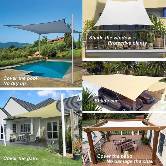 Auvents extérieurs imperméable pare-soleil voile jardin Canopi pour terrasse voiture toile auvent Re