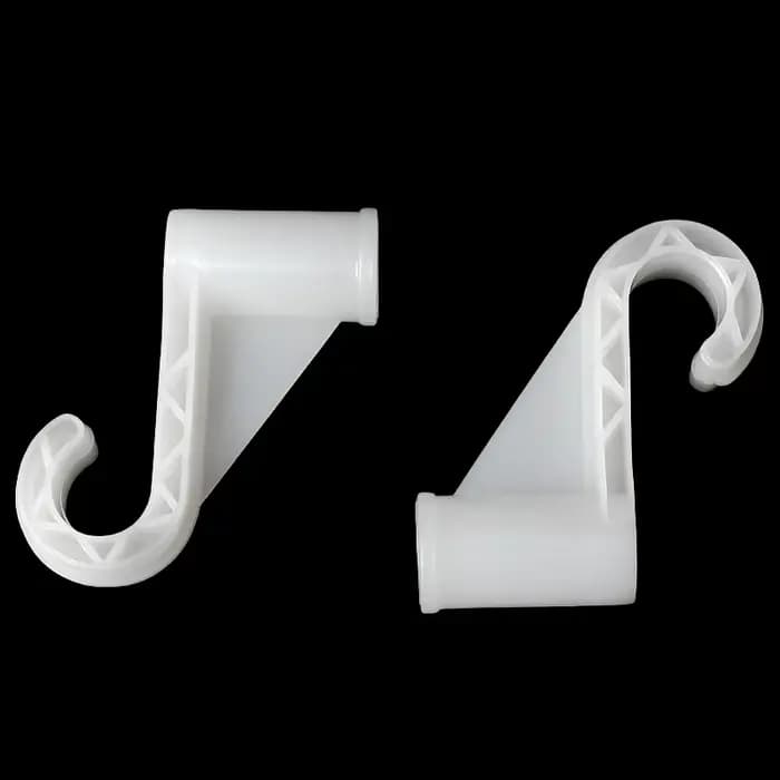 Crochet épais en plastique I.D 12 ~ 25mm, accessoires de garde-robe, fournitures de fête, tissu Simp
