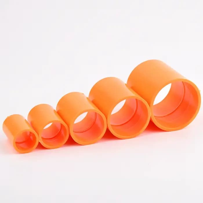 Joendoco-Connecteur de tuyau en PVC orange, 20 ~ 50mm, joint coudé à 90 °, raccords de bricolage pou