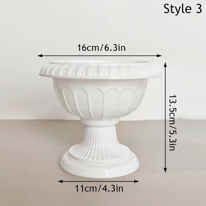 Vases en plastique créatifs pour plantes, vase pour arrangement floral, pot à fleurs en plastique d'