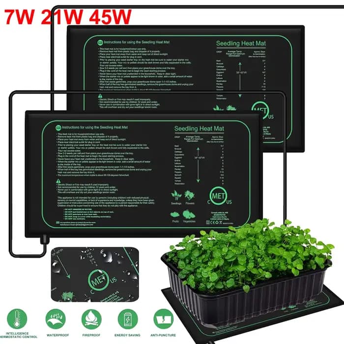 Coussin chauffant étanche pour la germination des plantes d'intérieur, polymères thermiques pour sem