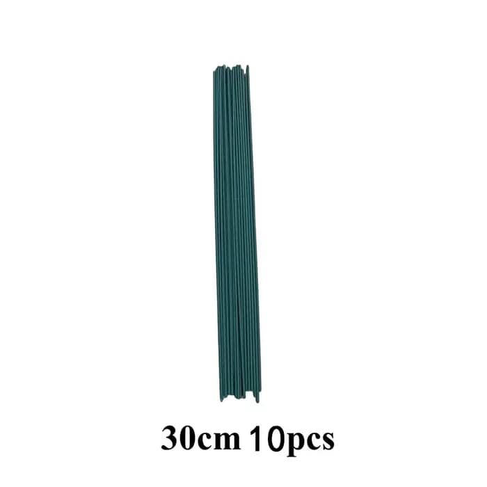 Bâtons de tige de fleur verte 30/40cm, matériel Floral, accessoires de tige en fil faits à la main