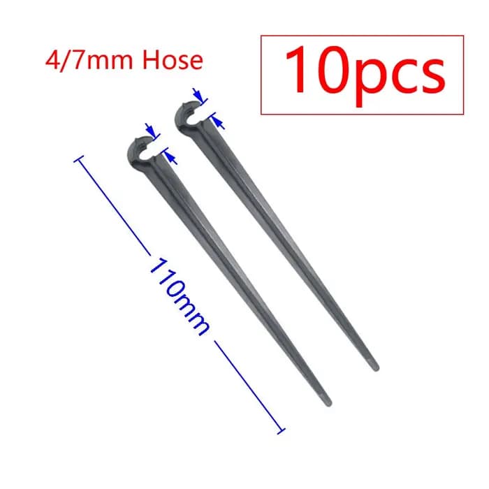 Support de tuyau d'arrosage 3/5 4/7 8/11 16mm 20mm piquets fixes 1/8 1/4 3/8 1/2 3/4 "PE PVC tuyau t