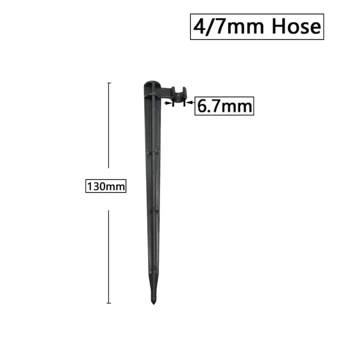 Jardin 1/4 "3/8" 16mm 20mm tuyau 11cm 20cm "C" forme fixe tiges support support 3/5 4/7mm tuyau d'ir