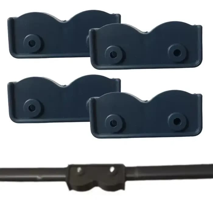 Connecteur de rechange rectangulaire en plastique noir, support de connexion pour auvent de jardin, 