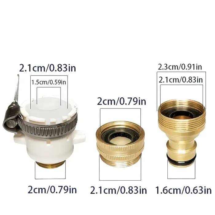 Adaptateur de tuyau d'eau, robinet domestique, connexion rapide d'eau, pistolet à eau pour Machine à