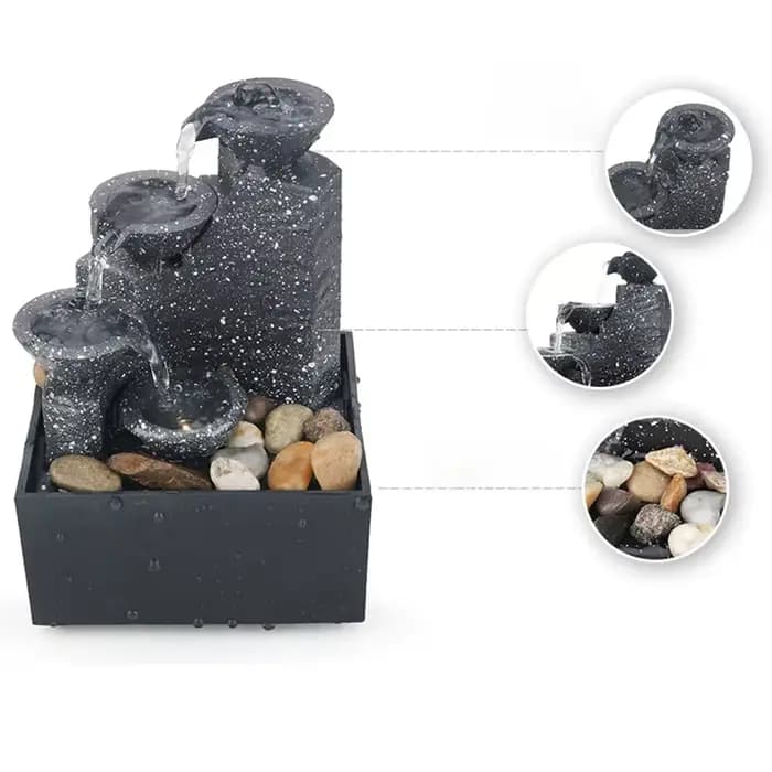 Fontaine cascade scène table Feng Shui méditation cascade